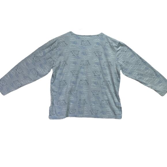 Jenni 2PC Counting Sheep Pajama Lounge Set 100% Cotton Blue White Size S - Picture 8 of 16